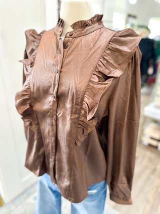 Brown Sweet Sophistication Blouse