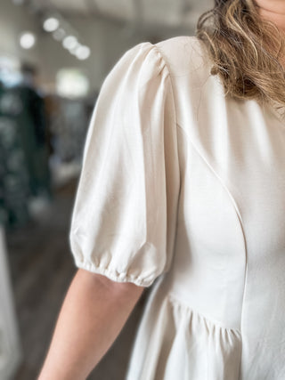 The Lily Pearl Peplum Ruffle Top
