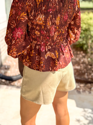 Ecru Better Than Basic Suede Wrap Skort