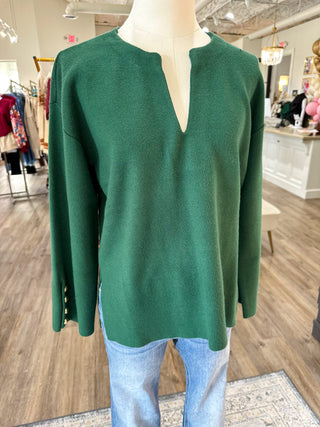 Hunter Green Chic & Elegant Sweater