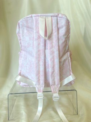 TRVL Pink Bunny Toile Backpack