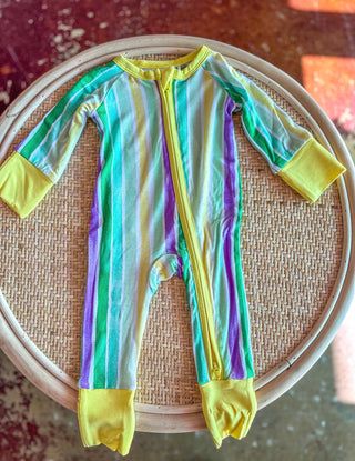 Mardi Gras Stripes Zippie