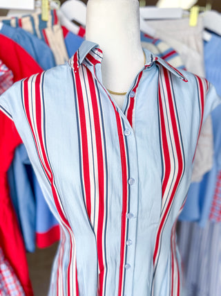The Southern Summer Stripe Midi Dress