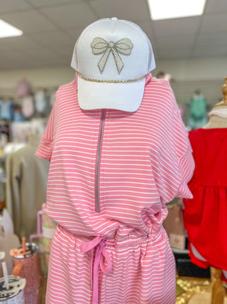 Pretty In Pearls White Trucker Hat