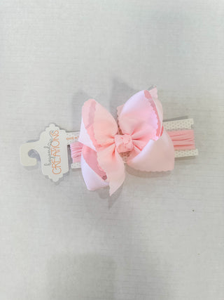 Powder Pink XL Headband Bow