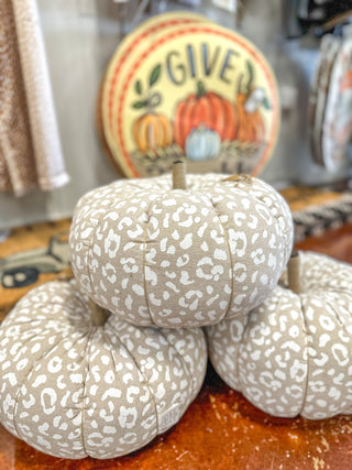 Large Leopard Pumpkin Sitter