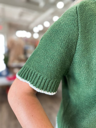 Olive Effortless Essential Sweater
