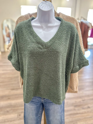 Basil V-Neck On Cozy Days Wear Me Top