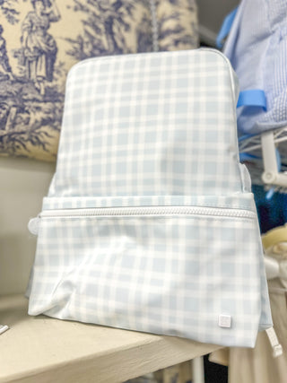 TRVL Pimlico Blue Plaid Backpacker