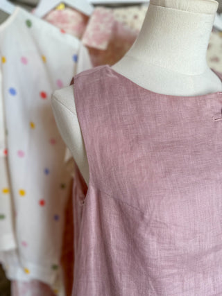 Rose Graceful Scallop Mini Dress