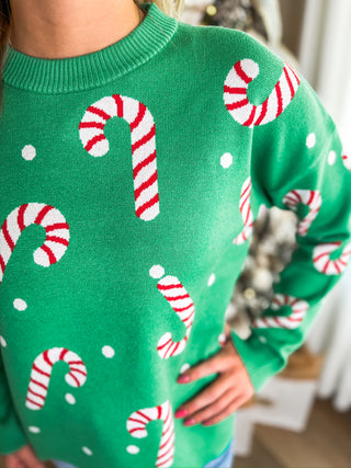 Candy Cane Lane Sweater