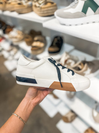 Off White The Sweet Life Tan Detail Leather Sneaker