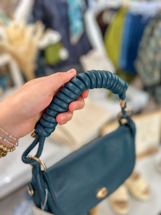 Prussian Blue Effie Messenger Satchel Bag