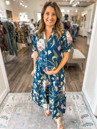 Teal A Once in a Lifetime Love Midi Dress