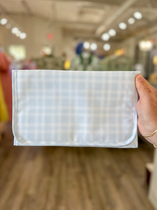 TRVL Blue Pimlico Plaid Game Changer Pad