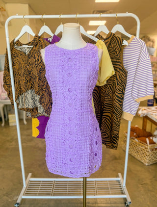 Lavender Pretty in Detail Mini Dress
