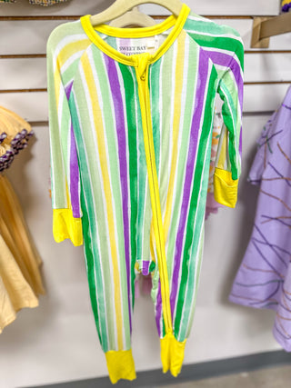 Mardi Gras Stripes Zippie