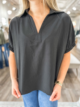 Black Simplicity Blouse