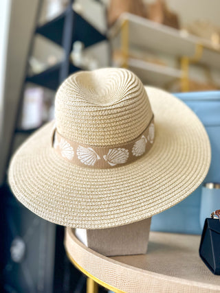 Tan Shelly Beach Hat