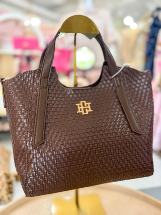 Chocolate BW Kendall Mini Tote | Caroline Hill