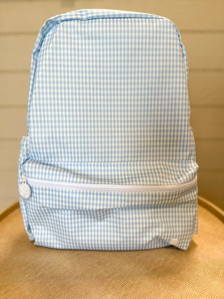 TRVL Mist Gingham Backpacker