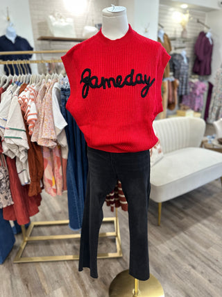 Red & Black Gameday So Sewn Soft Sleeveless Top