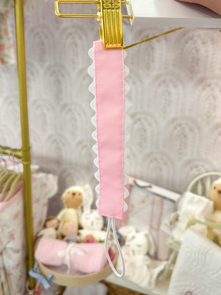 Pearl Pink Pacifier Clip