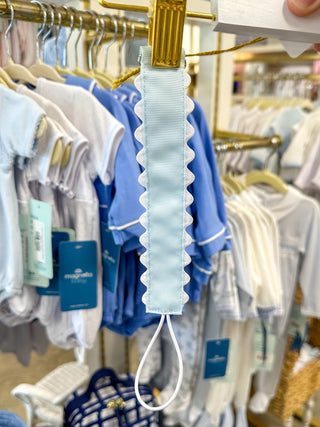 Blue Pacifier Clip