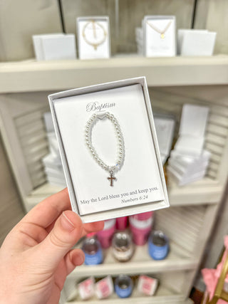 Cross Baptism Bracelet