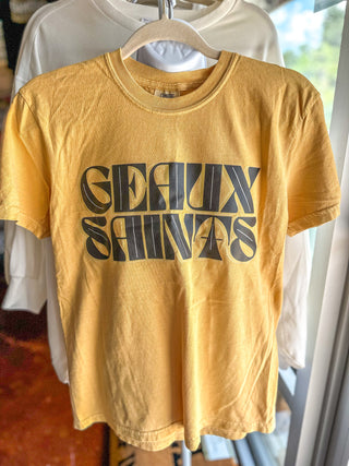 Golden Geaux Saints Football Tee