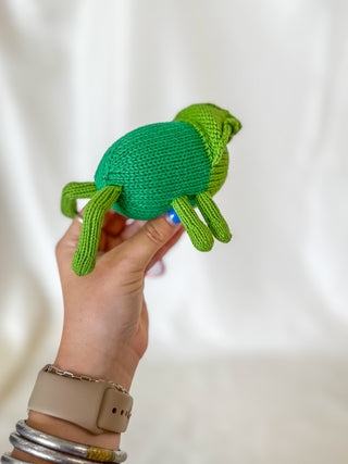Grasshopper Hand Crochet Rattle