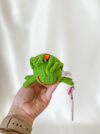 Grasshopper Hand Crochet Rattle