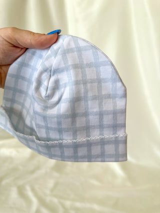 Paty Blue Gingham Saylor Beanie