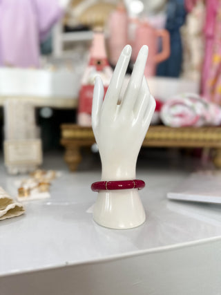 Dark Purple Bamboo Bangle