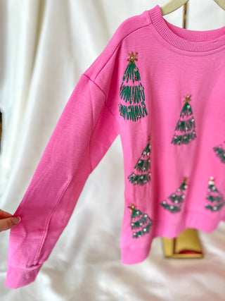 YOUTH- Sarah Green Trees Sweatshirt