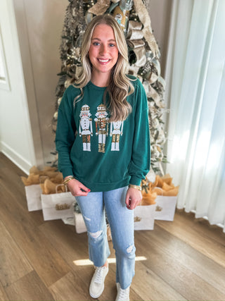 Alpine Nutcracker Sequin Sweatshirt
