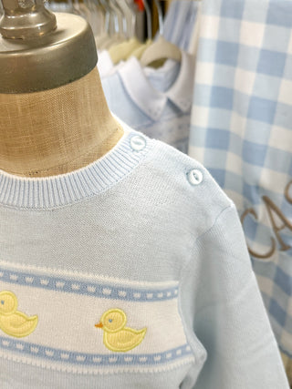 Blue Duck Knit Lightweight Knit Sweater