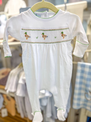 Smocked Mallard Moments Footie