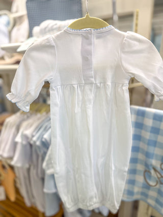 Dreamy Hydrangeas Smocked Ruffle Gown