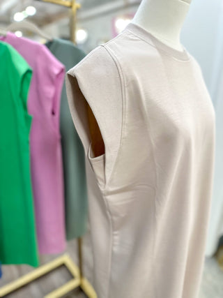 Almond Modern Essential Mini Dress - Everyday EDEN Boutique & Gifts