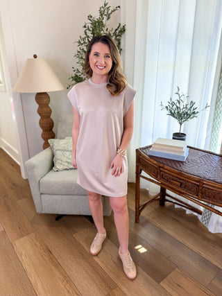 Almond Modern Essential Mini Dress - Everyday EDEN Boutique & Gifts