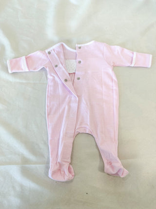 Annie Pink Mini Stripes Smocked Footie - Magnolia Baby - Everyday EDEN Boutique & Gifts