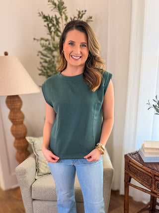 Ash Jade Scuba Sleeveless Top - Everyday EDEN Boutique & Gifts