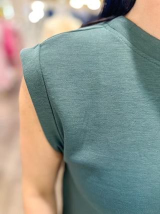Ash Jade Scuba Sleeveless Top - Everyday EDEN Boutique & Gifts