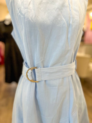 Baby Blue Crush Belted Mini Dress - Everyday EDEN Boutique & Gifts