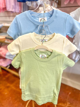 BB Ivory Blank Short Sleeve Tee - Everyday EDEN Boutique & Gifts