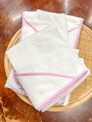 BB Pink Gingham Infant Hooded Towel - Everyday EDEN Boutique & Gifts