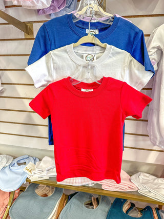 BB Red Blank Short Sleeve Tee - Everyday EDEN Boutique & Gifts