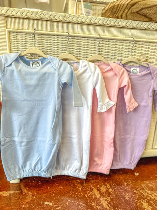 BB White Infant Gown W/ Hidden Zipper - Everyday EDEN Boutique & Gifts