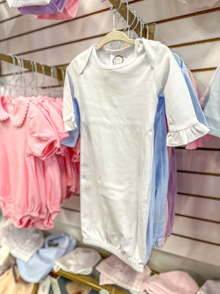 BB White Infant Gown W/ Hidden Zipper - Everyday EDEN Boutique & Gifts